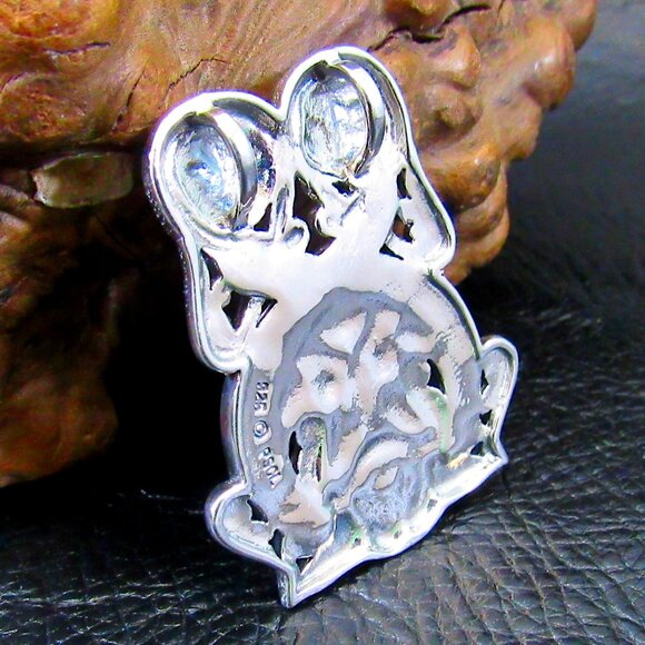 Solid 925 Sterling Silver Viking Borre Courtship Slide Pendant by Courtney Davis - Picture 3 of 9